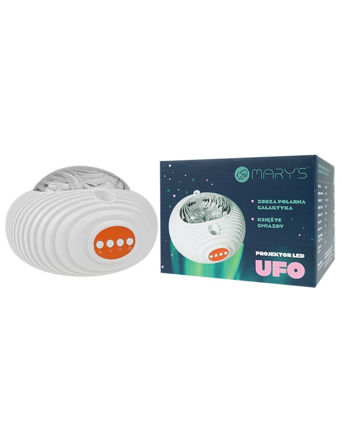 Proyector Ufo Galaxy RGBW con control remoto