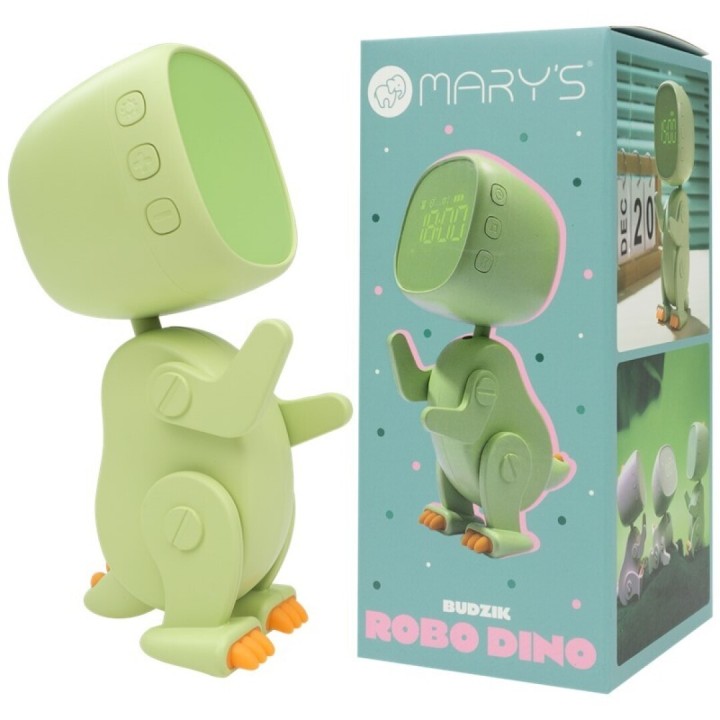 Despertador Robo Dino Verde