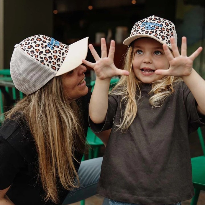 Gorra Camionero Infantil Léopard Beige