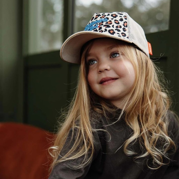 Gorra Camionero Infantil Léopard Beige