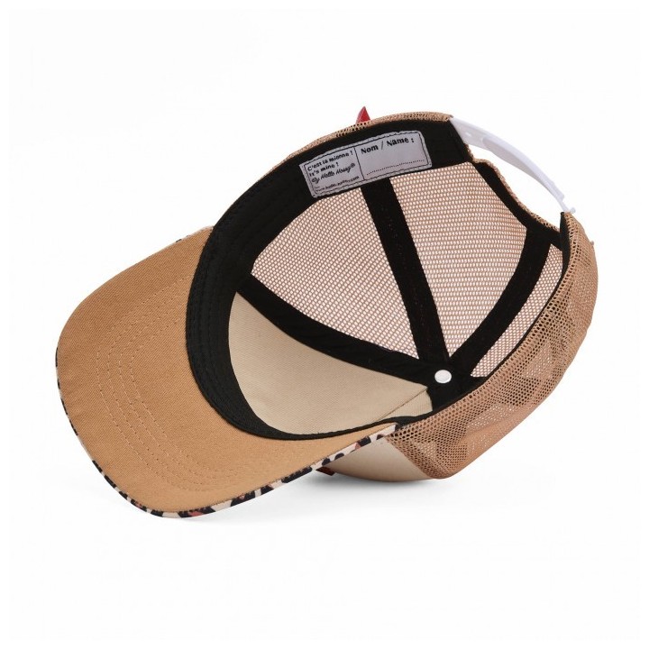 Gorra Camionero Infantil Léopard Marrón