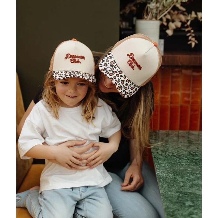 Gorra Camionero Infantil Léopard Marrón