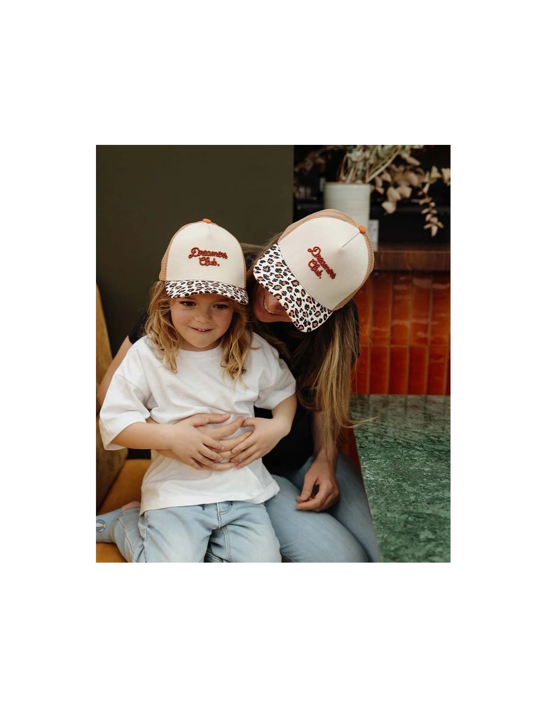 Gorra Camionero Infantil Léopard Marrón