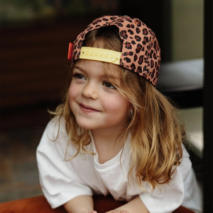 Gorra Camionero Infantil Léopard Coral