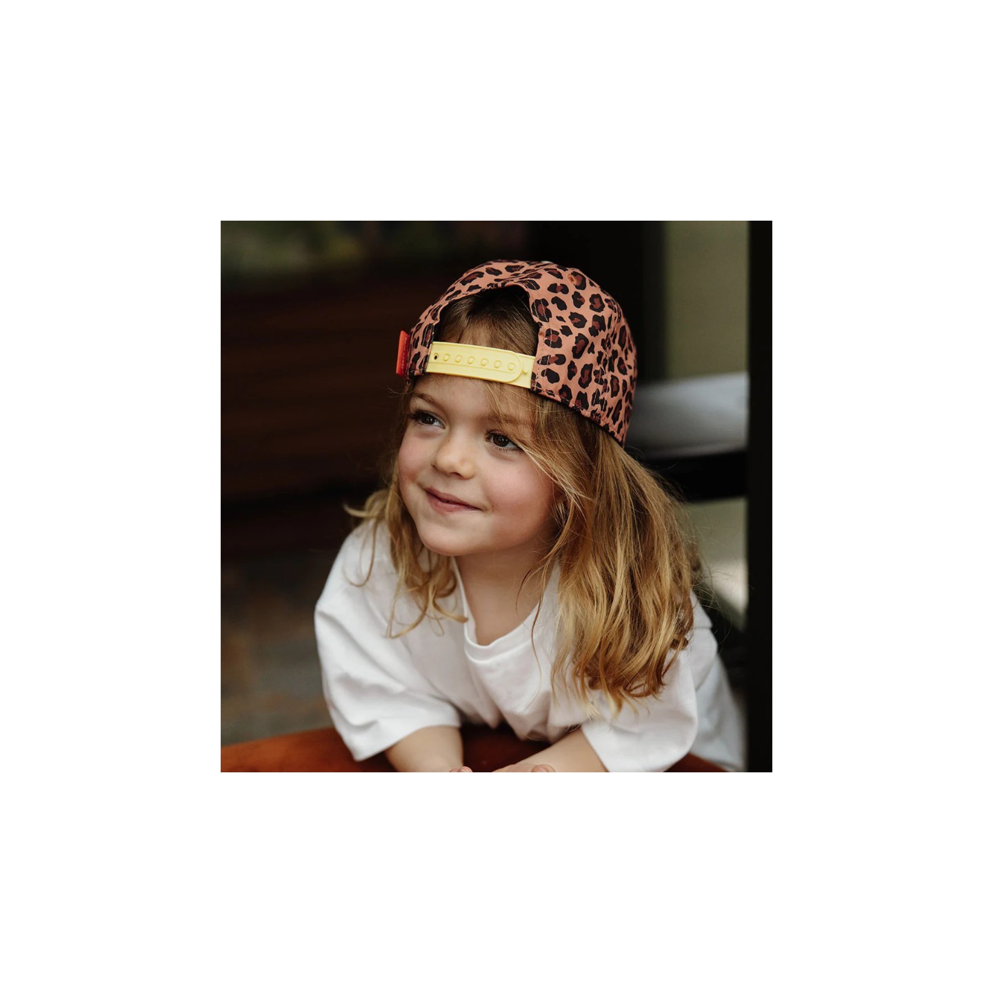 Gorra Camionero Infantil Léopard Coral
