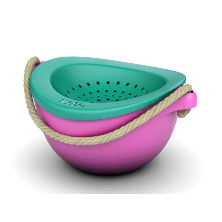 Cubo y tamizador PoBi Rosa/Turquesa