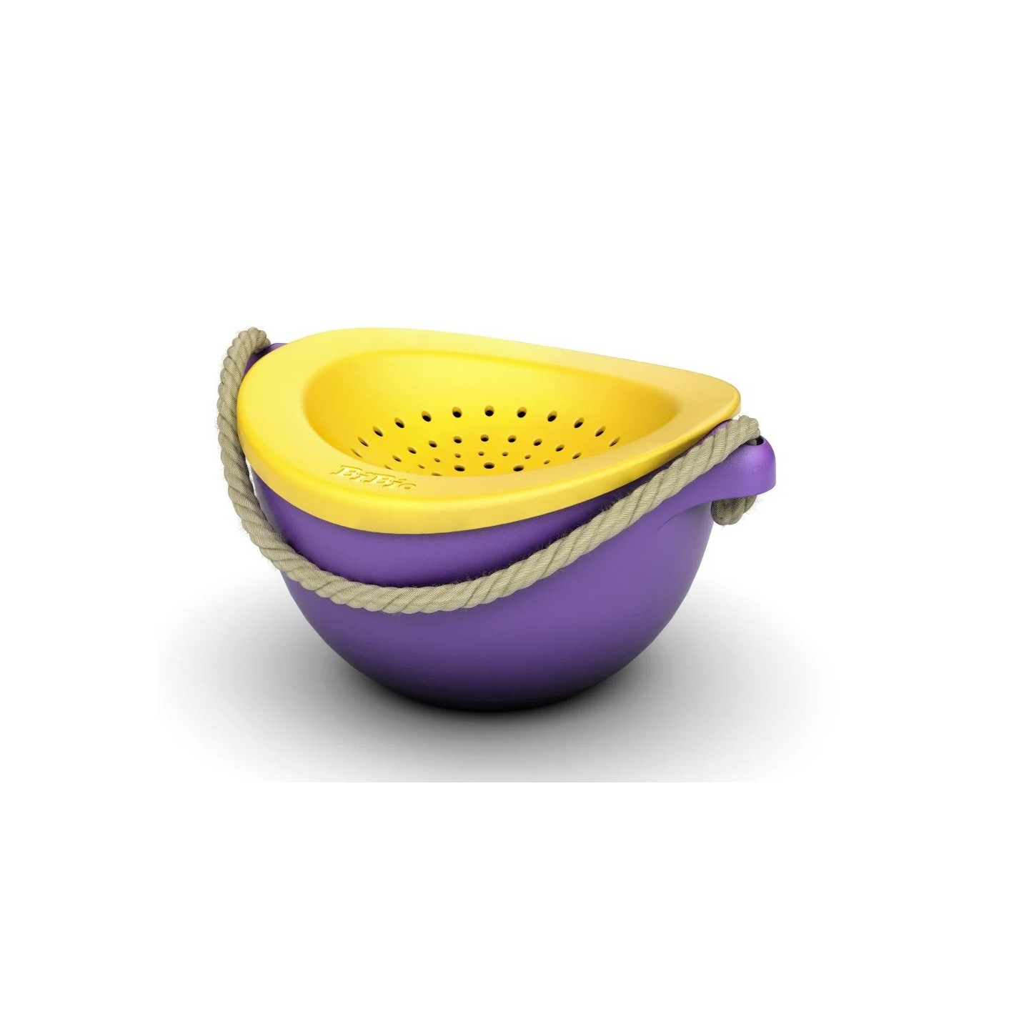 Cubo y tamizador PoBi Morado/Amarillo