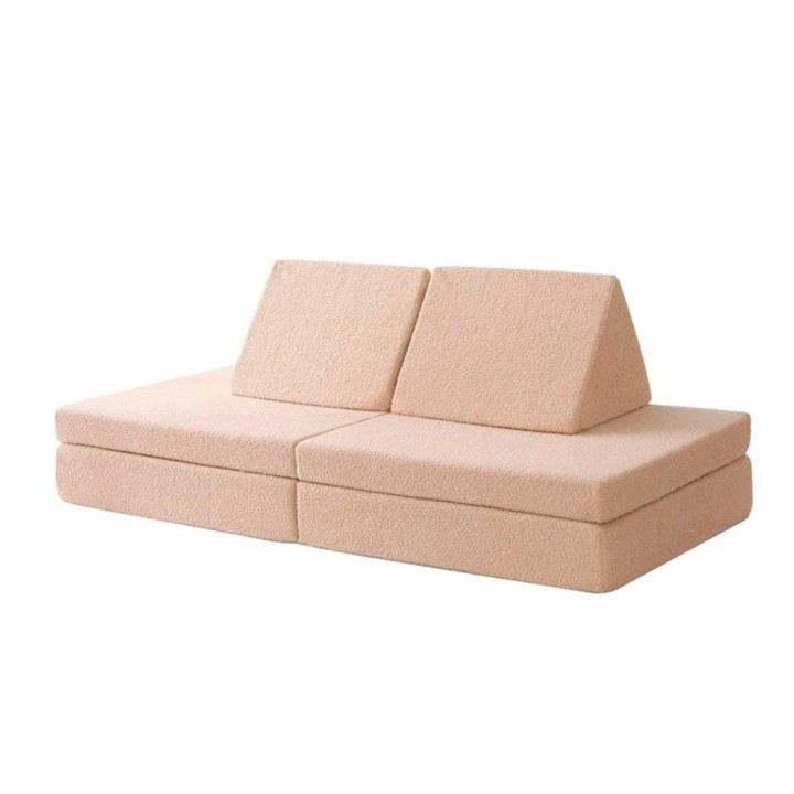 Sofá módulos infantil Teddy Beige