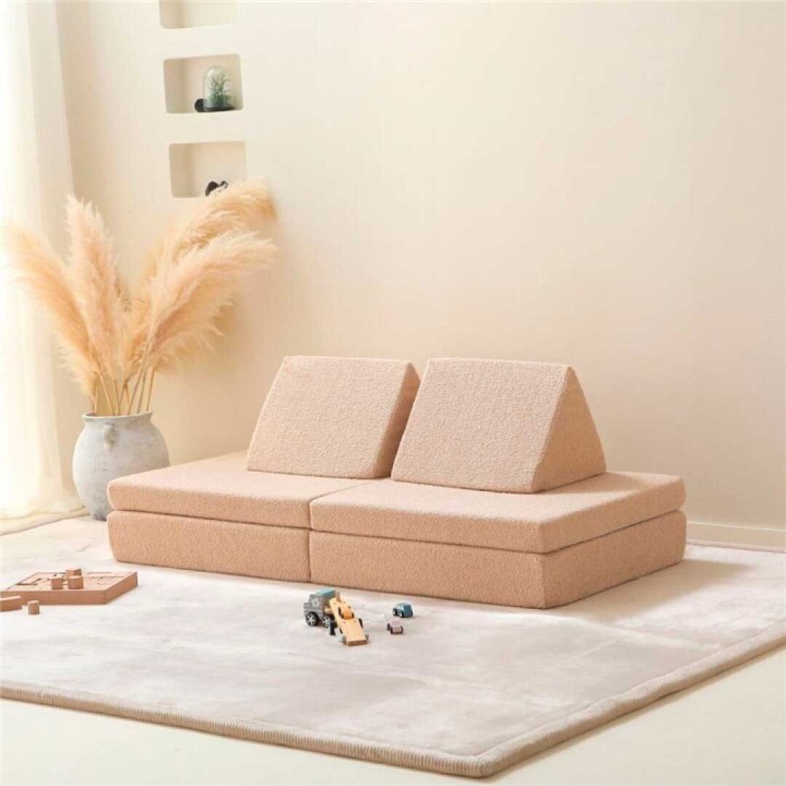 Sofá módulos infantil Teddy Beige