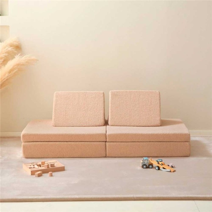 Sofá módulos infantil Teddy Beige