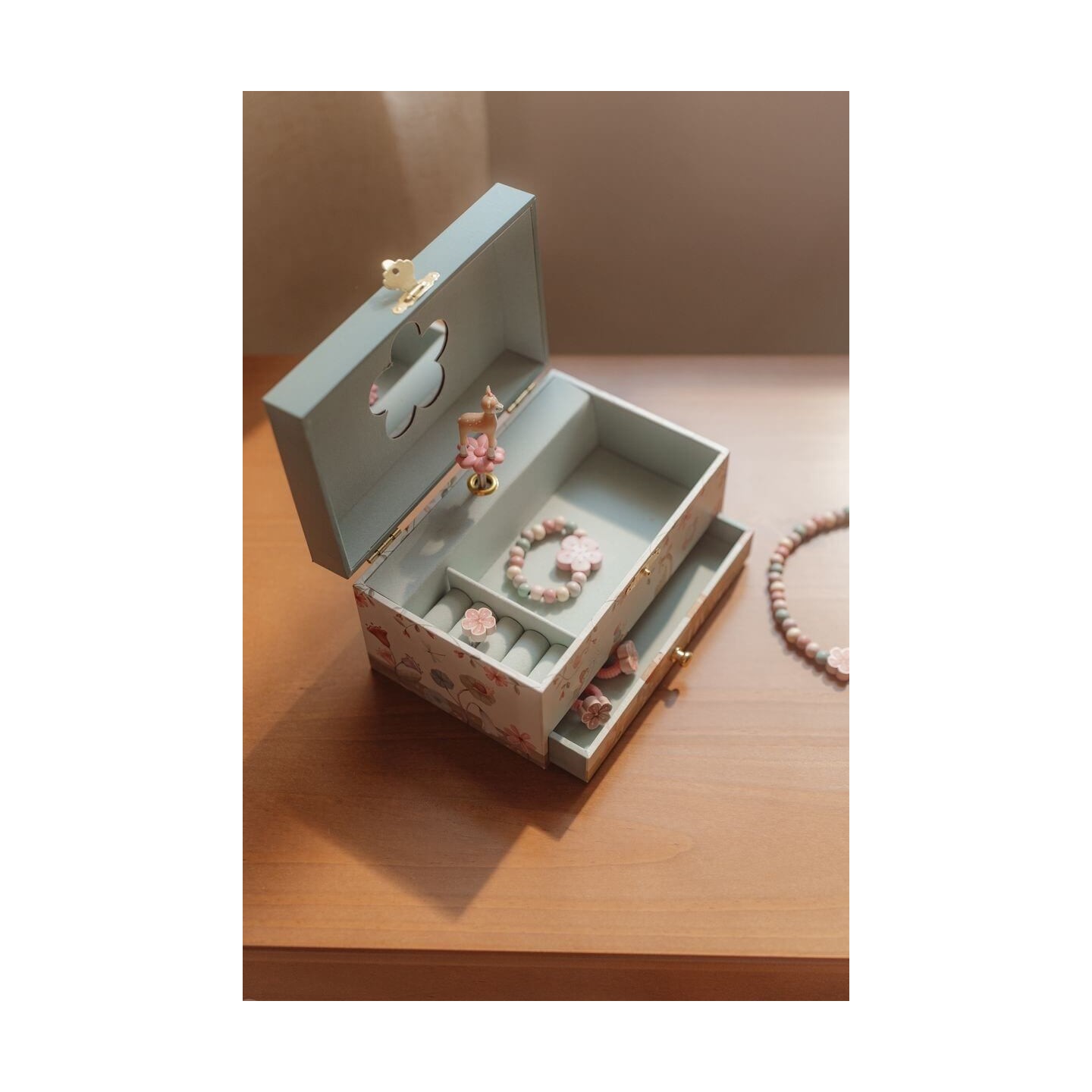 Caja de Música Joyero Ciervo Fairy Garden