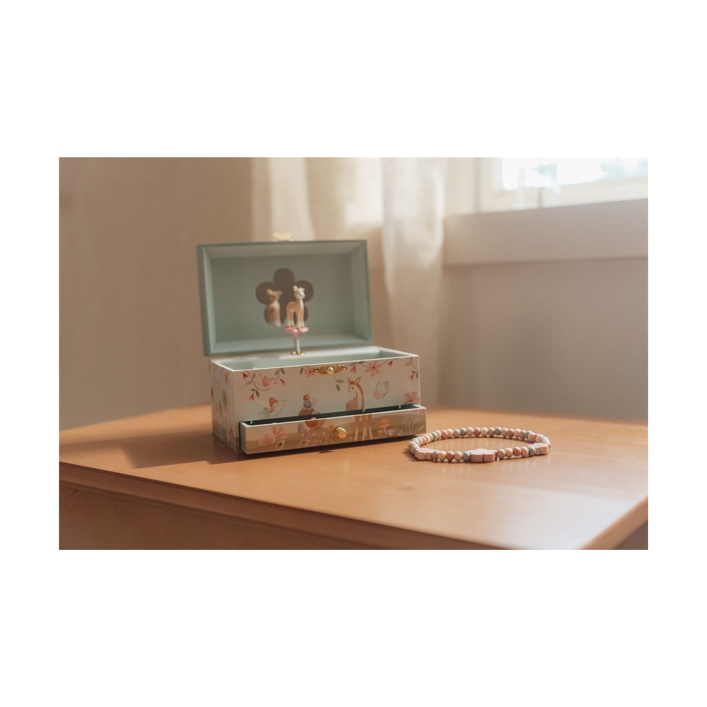 Caja de Música Joyero Ciervo Fairy Garden