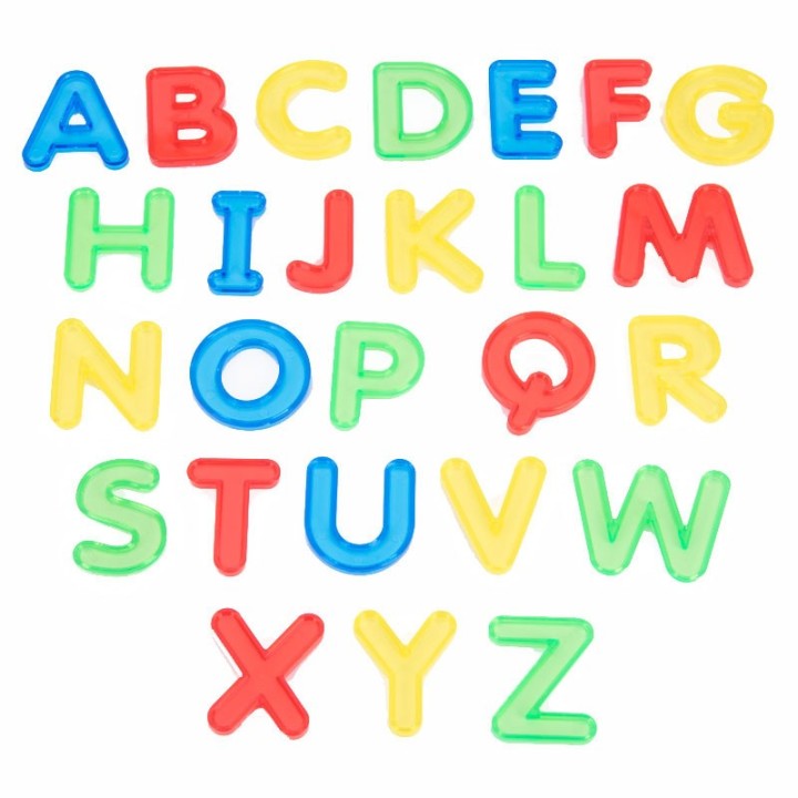 Letras Mayúsculas Translúcidas 26 Uds