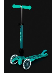 Patinete Mini Micro Deluxe Plegable LED ORION Azul 2