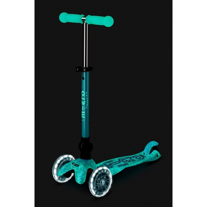 Patinete Mini Micro Deluxe Plegable LED ORION Azul