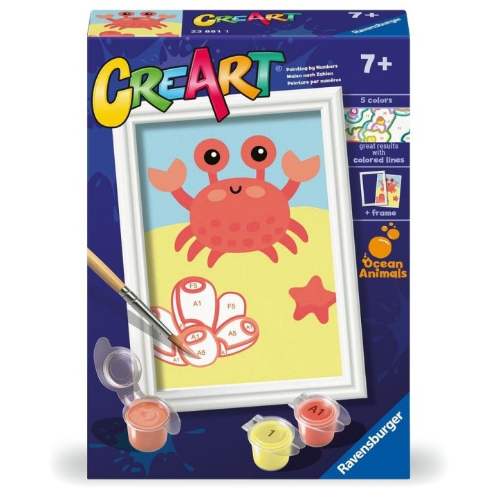 Pintar con Números - Friendly Crab