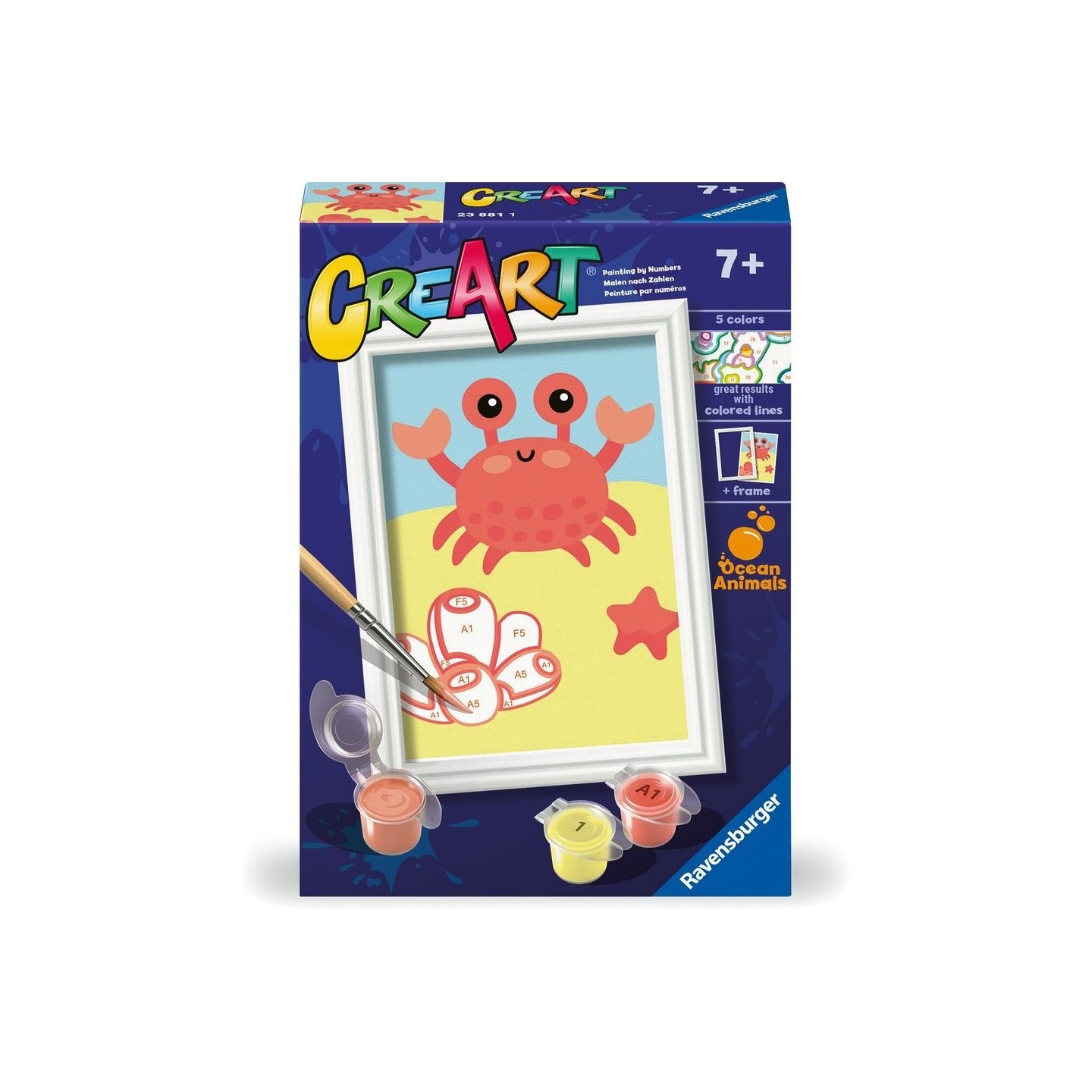 Pintar con Números - Friendly Crab