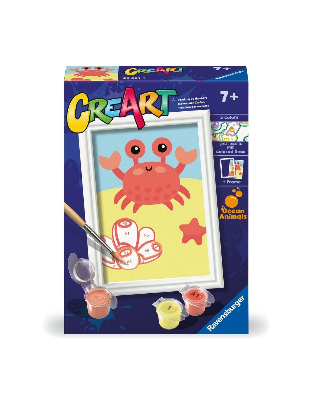 Pintar con Números - Friendly Crab
