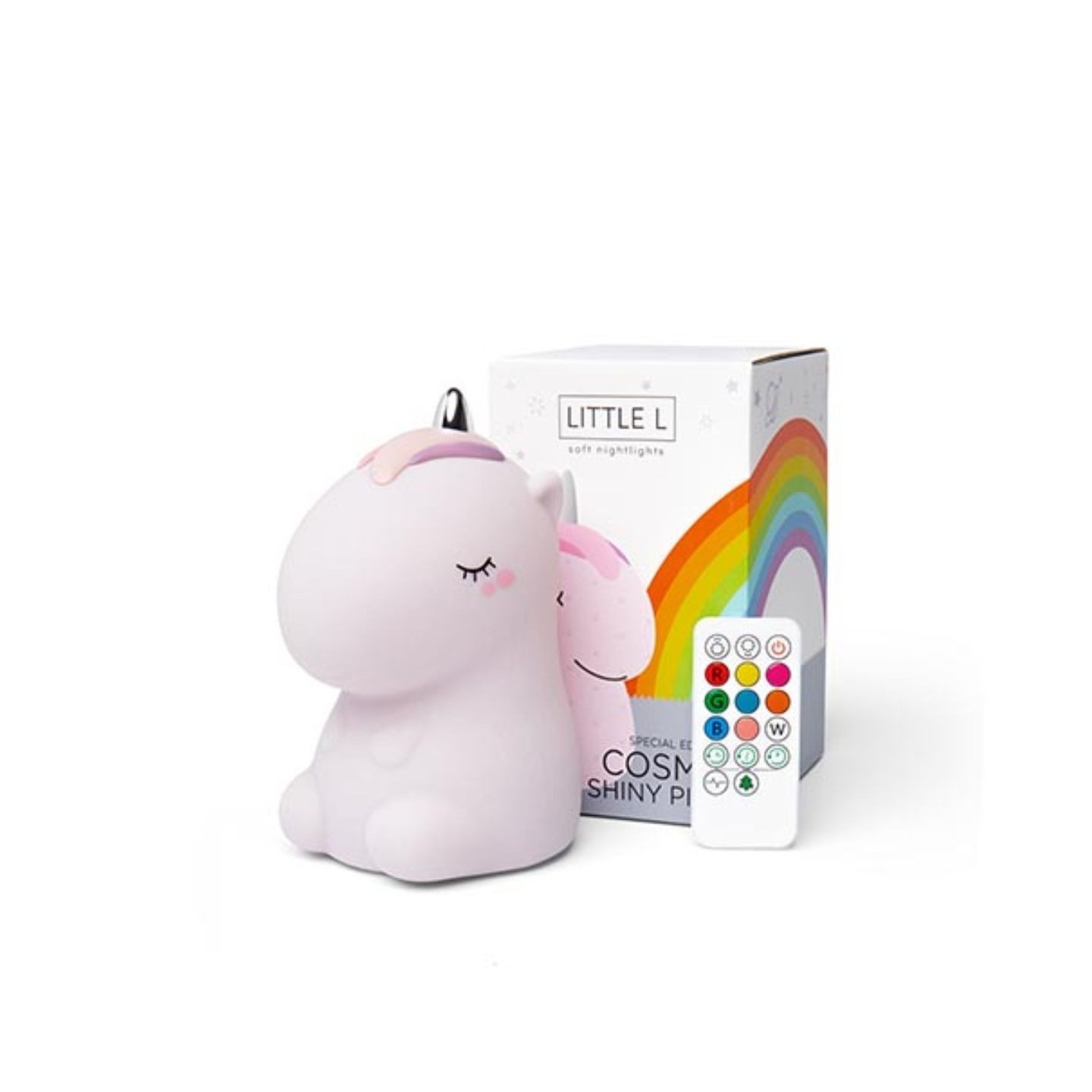 Lamparita Little Unicornio Rosa Glitter