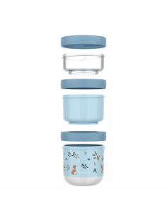 Set de 3 Fiambreras Infantiles Apilables Forest Friends 2