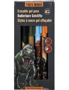 Set 4 Boligrafos Borrables T-Rex World