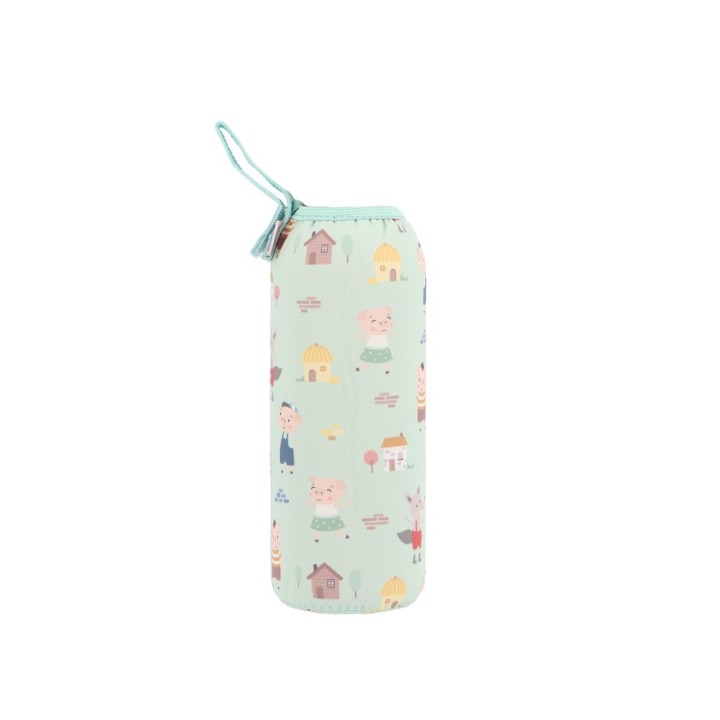 Funda Neopreno 750ml Personalizable Tutete The Three Little Pigs