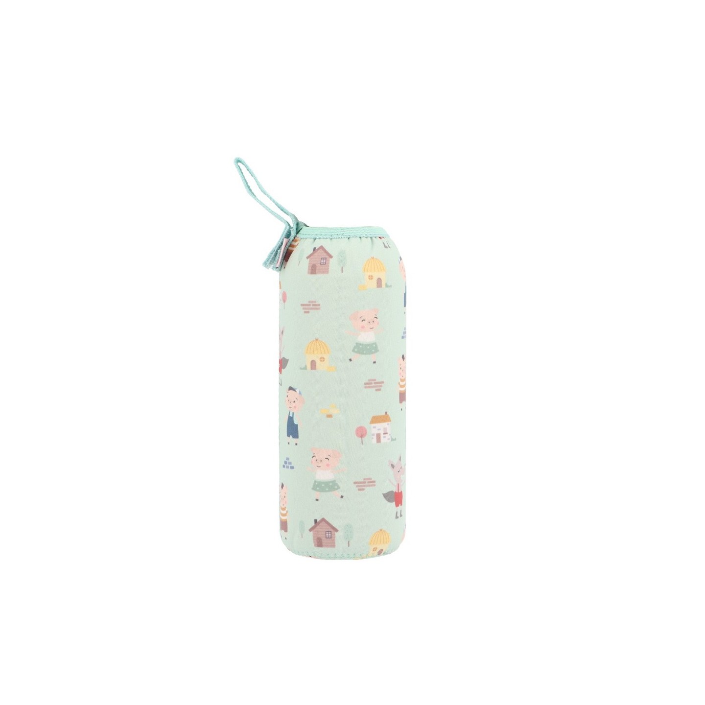 Funda Neopreno 750ml Personalizable Tutete The Three Little Pigs
