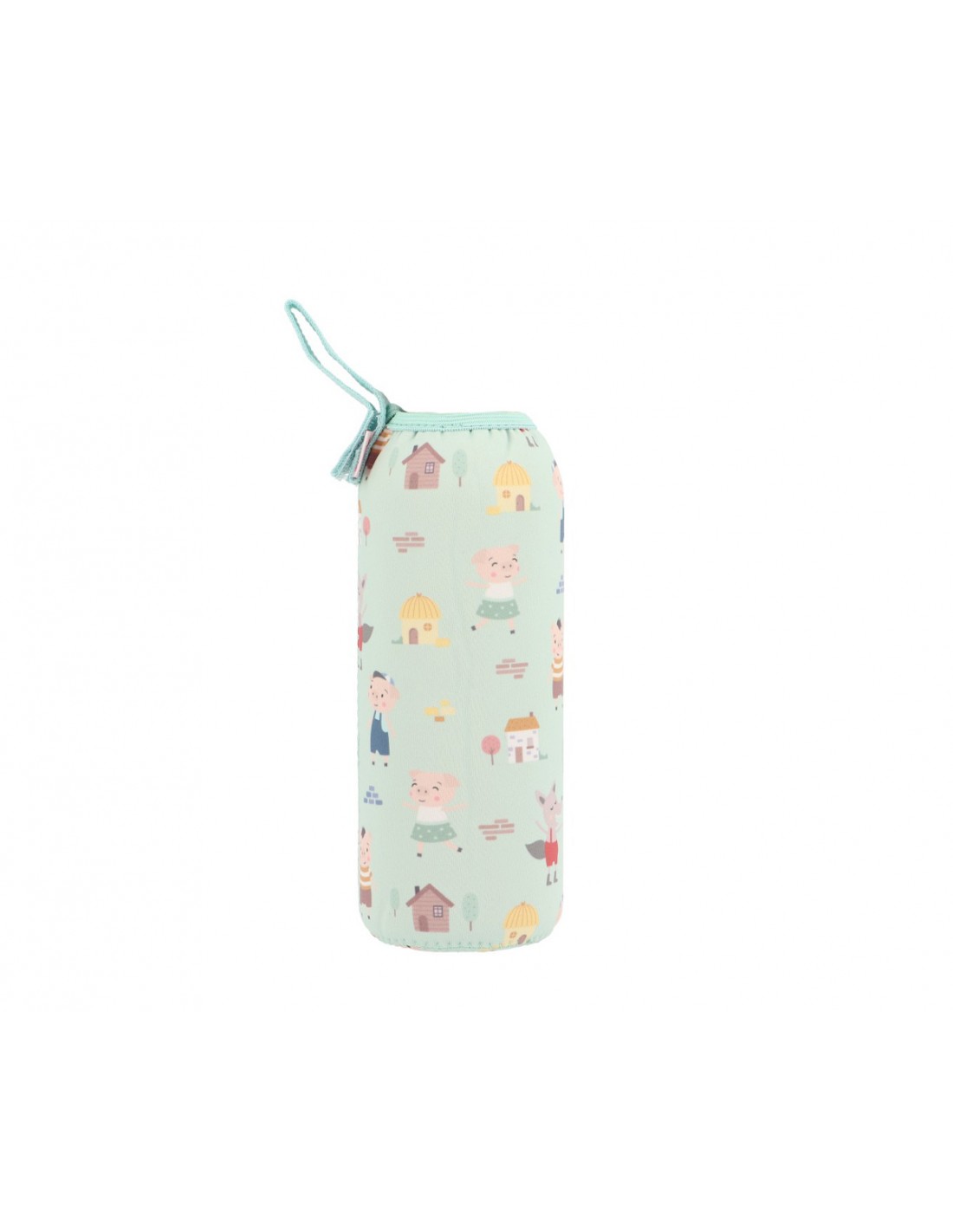 Funda Neopreno 750ml Personalizable Tutete The Three Little Pigs