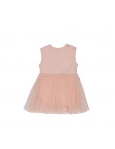 Vestido Bebe Tul Tropical Peach