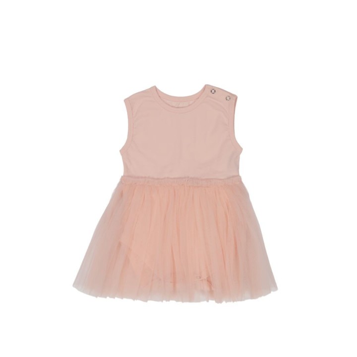 Vestido Bebe Tul Tropical Peach