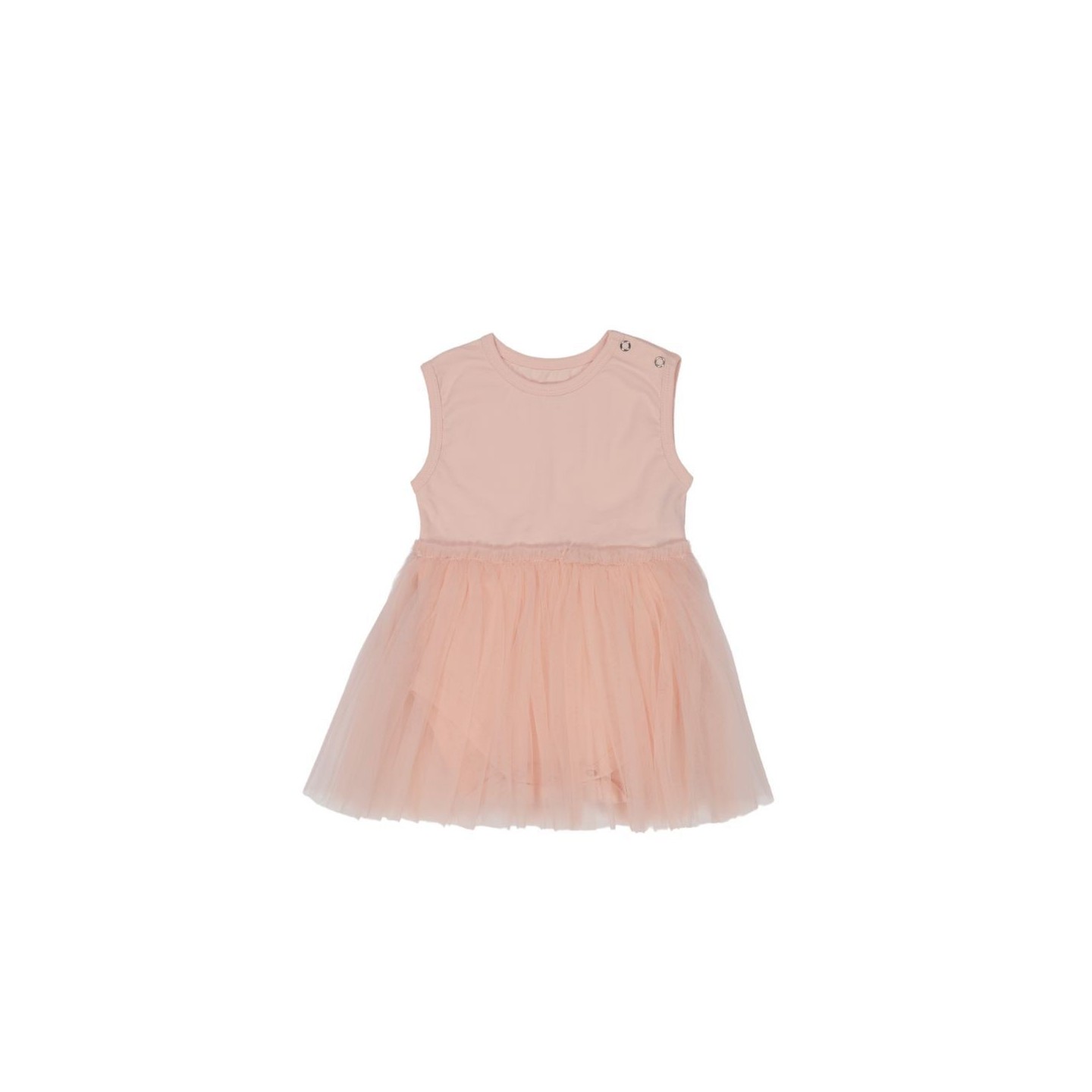 Vestido Bebe Tul Tropical Peach