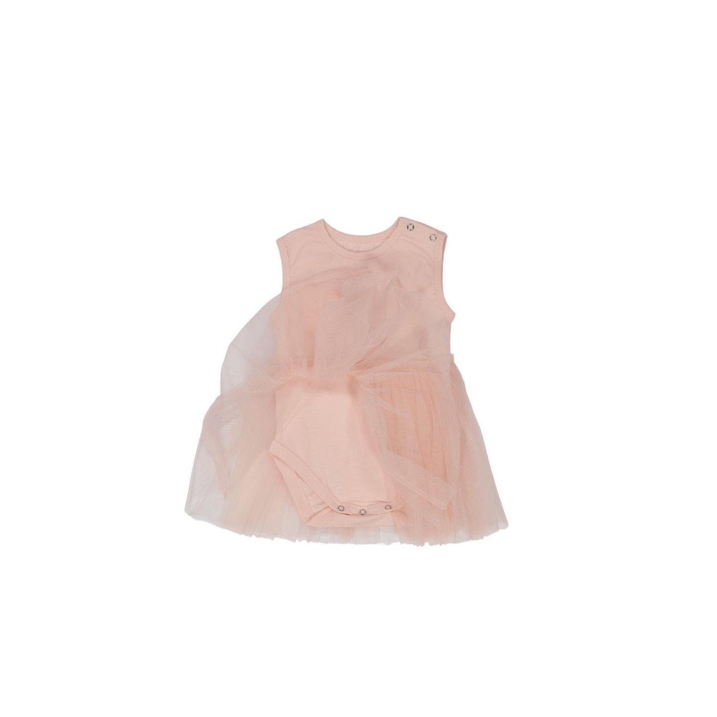 Vestido Bebe Tul Tropical Peach