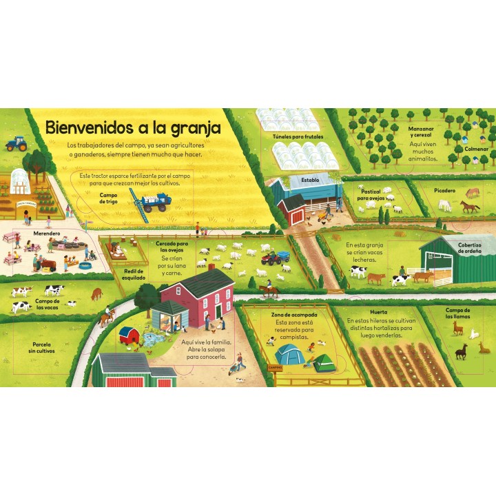 ¡Mira debajo! Una granja