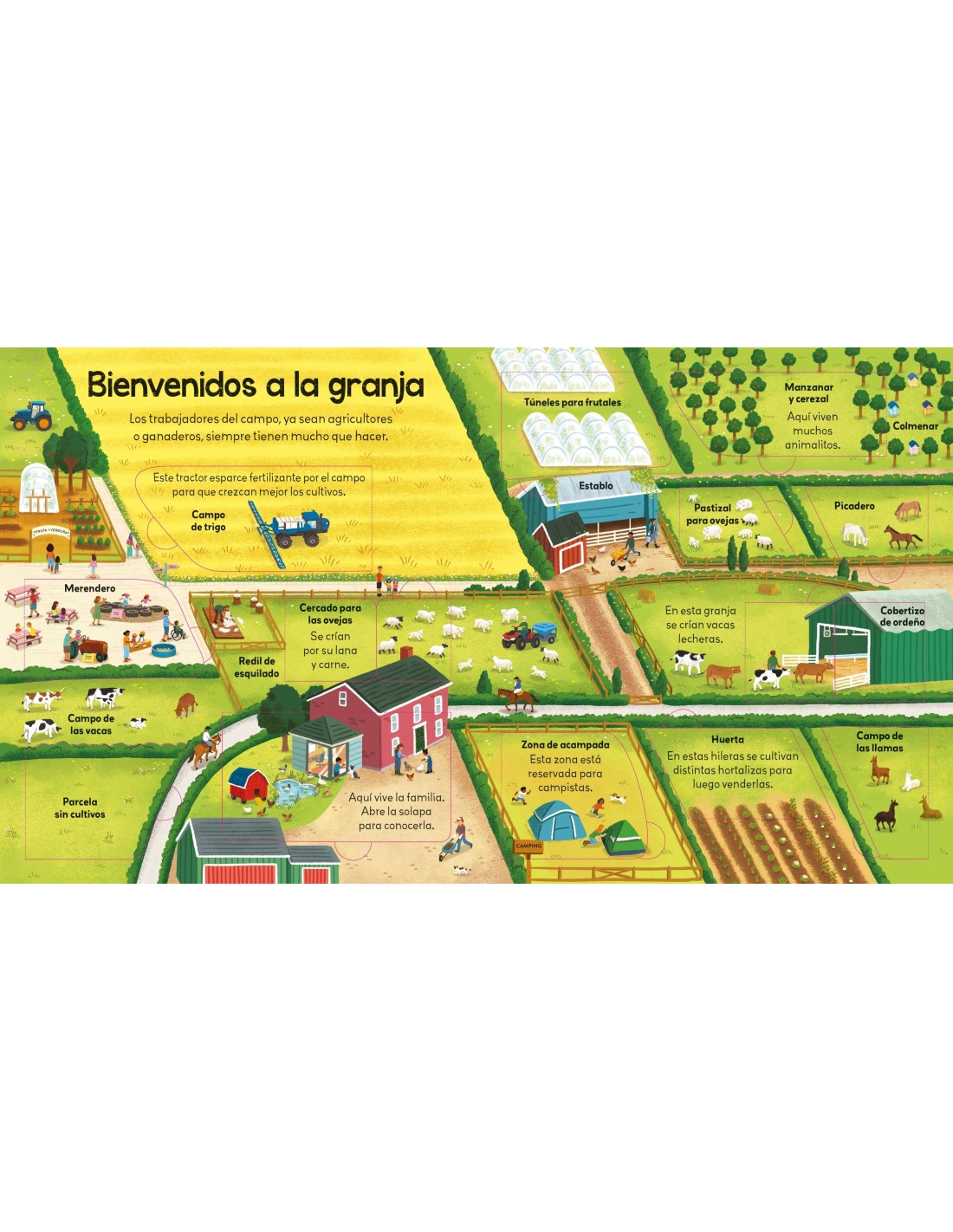 ¡Mira debajo! Una granja