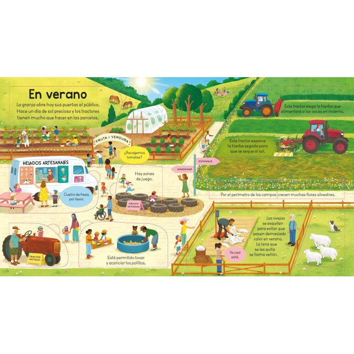 ¡Mira debajo! Una granja