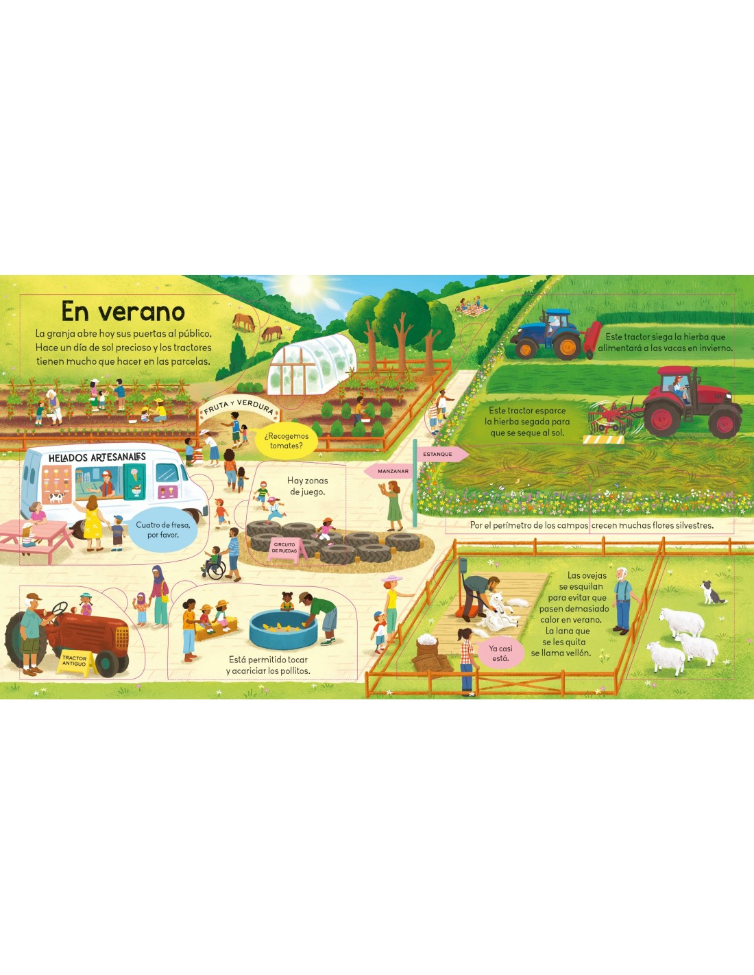 ¡Mira debajo! Una granja