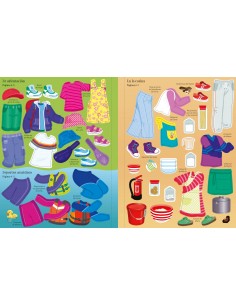 El vestuario en pegatinas - De campamento 2