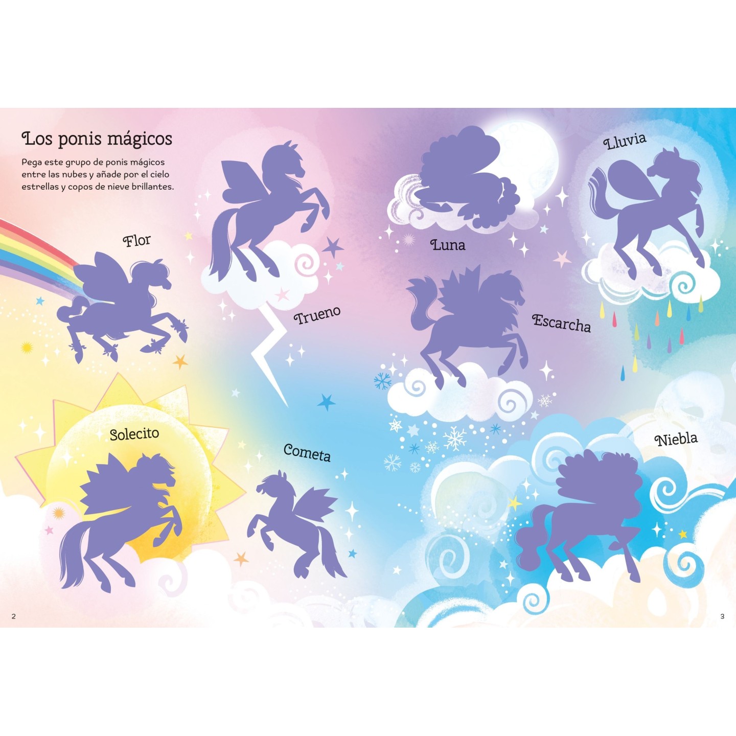 Mi pequeño libro de pegatinas brillantes - Ponis Mágicos