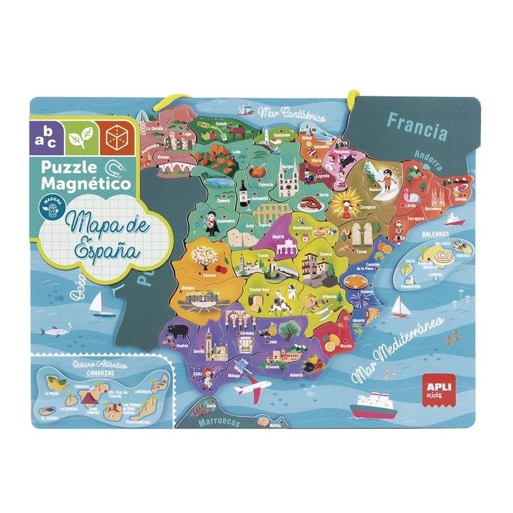 Puzle Magnético Mapa de España 50 Piezas