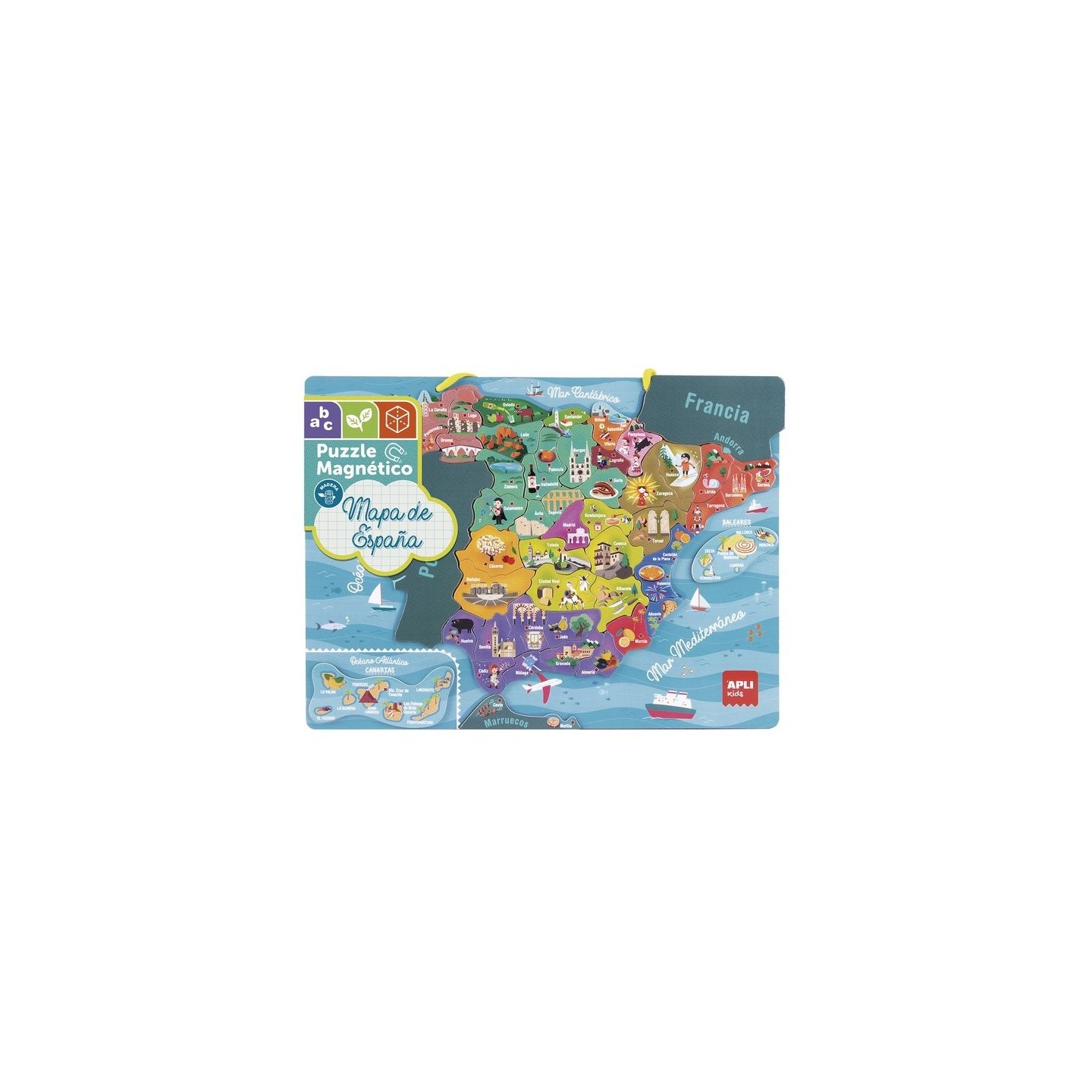 Puzle Magnético Mapa de España 50 Piezas