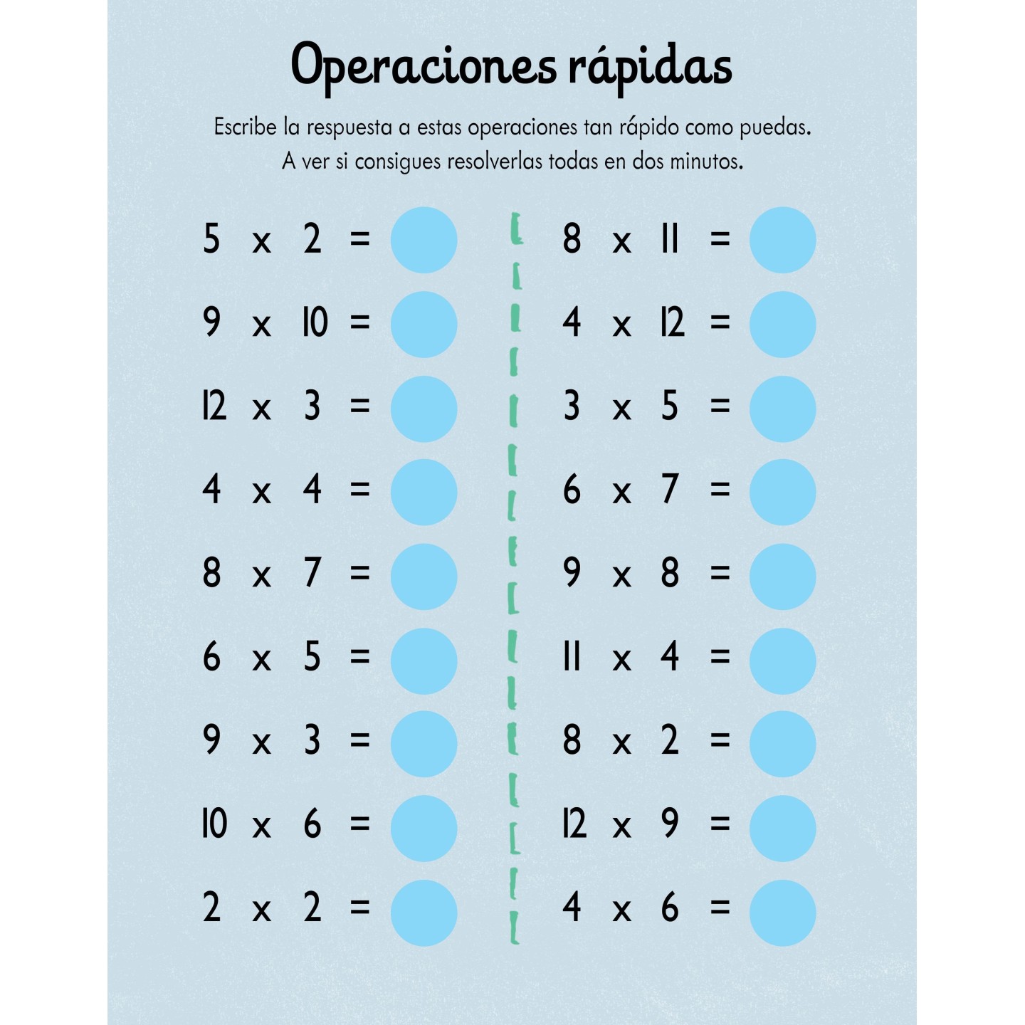 Me divierto con las tablas de multiplicar