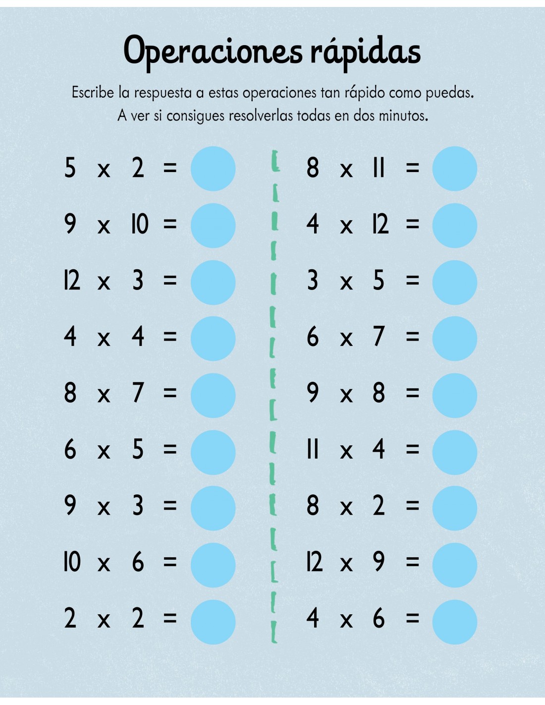 Me divierto con las tablas de multiplicar