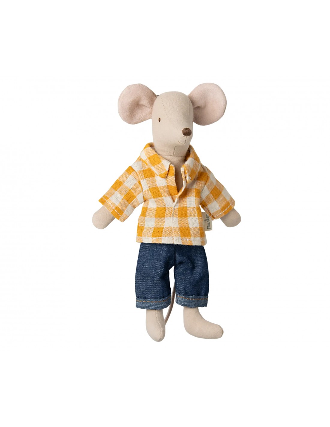 Papá Ratón Camisa Amarilla Cuadros