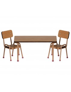Set Mesa y Sillas Marrones Ratoncitos