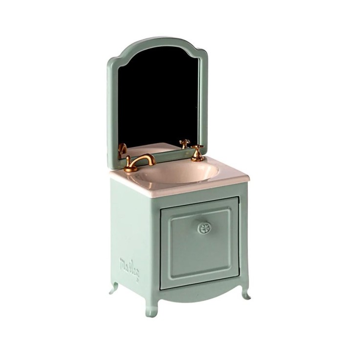 Lavabo Aparador con Espejo Ratoncitos Menta