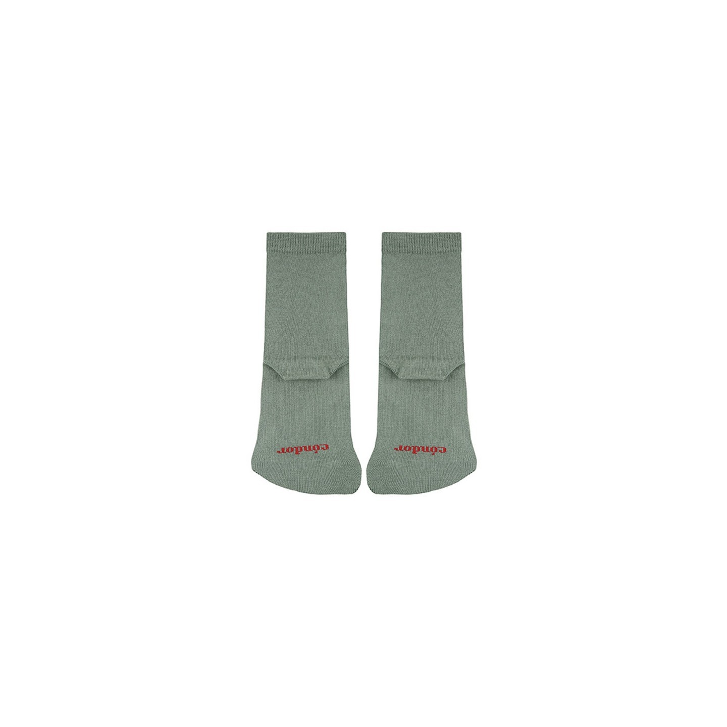 Calcetines Barefoot con rizo en la puntera Verde Liquen