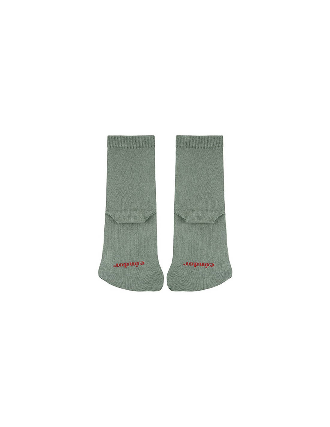 Calcetines Barefoot con rizo en la puntera Verde Liquen