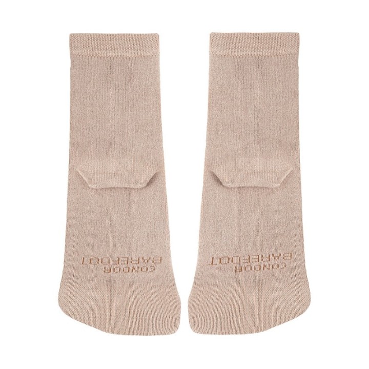 Calcetines Barefoot de Bambú Beige Almendra
