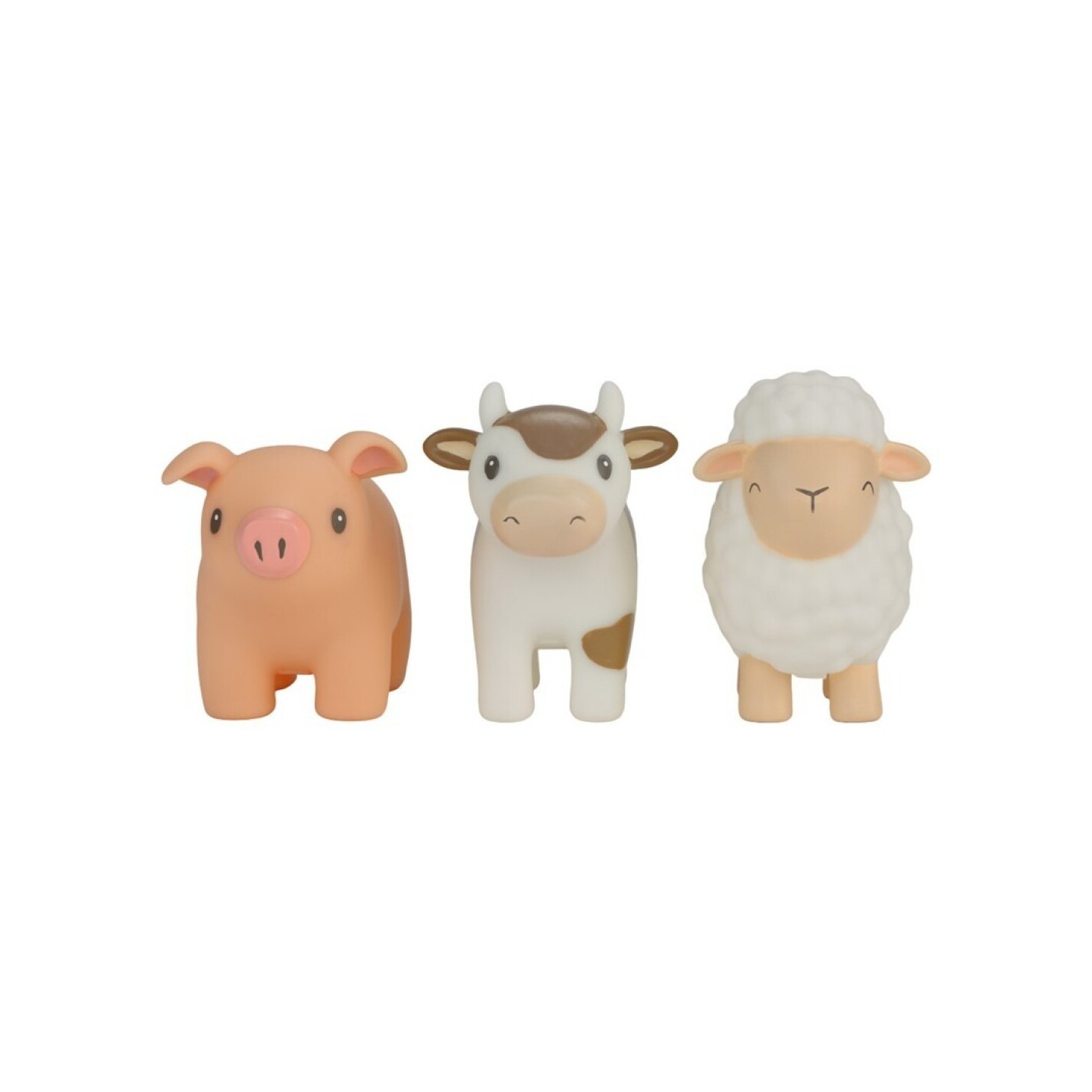 Set Tres Muñecos para el Baño Pequeña Granja