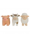 Set Tres Muñecos para el Baño Pequeña Granja